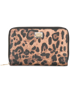 кошелек с леопардовым принтом Dolce &amp; Gabbana