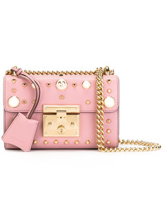 Padlock studded shoulder bag Gucci