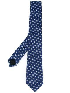 галстук с узором логотипа Gucci