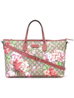 сумка-тоут с цветочным принтом Gucci