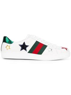 кеды с вышивкой Ace Gucci