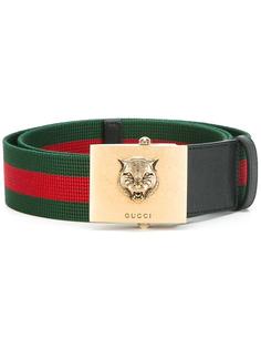 ремень Web с фигурной пряжкой Gucci