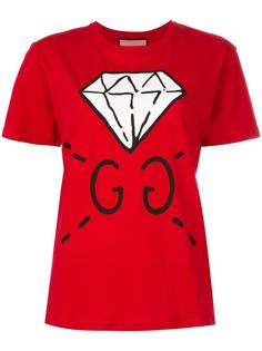 футболка с принтом-логотипом Gucci