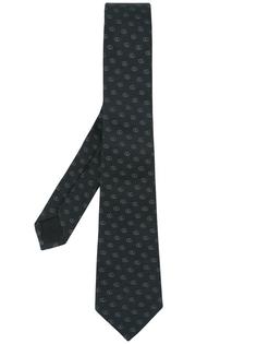 галстук с узором из логотипов Gucci