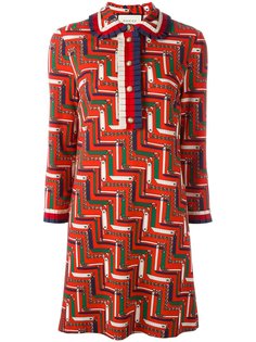 платье с полосатыми завязками Gucci