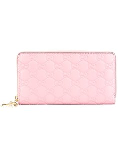 стеганый кошелек с круговой молнией Gucci