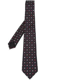 галстук с мелким цветочным узором Gucci