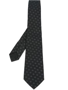 галстук с монограммным узором Gucci