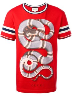 футболка с принтом змеи Gucci