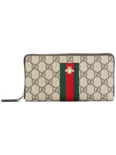 континентальный кошелек Web GG Supreme Gucci