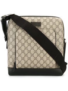 сумка-почтальонка с логотипом  Gucci