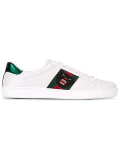 кеды с вышивкой  Gucci