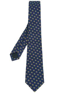 галстук с монограммным узором Gucci