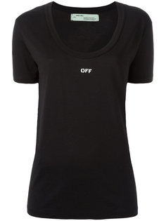 футболка с глубоким вырезом  Off-White