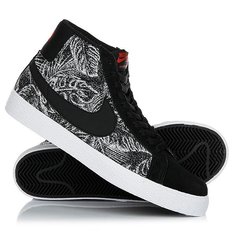 Кеды кроссовки высокие Nike Sb Blazer Zoom Mid Black/White