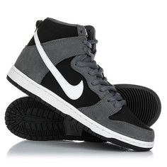 Кеды кроссовки высокие Nike Sb Zoom Dunk High Pro Dark Grey/White-Black