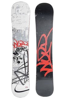 Сноуборд Lamar Word Mac Cam Sidewall 158 Black/White/Red