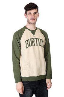 Толстовка свитшот Burton Mid Warm Up Crw Heather Olive