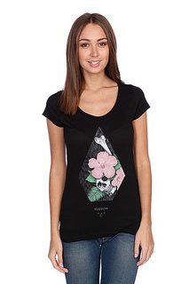 Футболка женская Volcom Printed Stone Only Ss Black