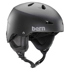 Шлем для скейтборда Bern Team Macon Matte Black/Black Cordova Earflaps