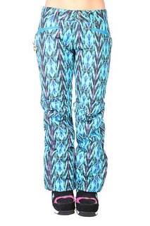 Штаны сноубордические женские Burton Fw13-14 Wb Society Pants Blue-Ray Noveau Neon