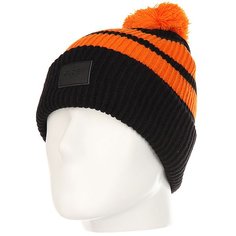 Шапка Globe Portland Beanie Black/Orange