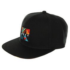 Бейсболка с прямым козырьком Neff Scooter Cap Black