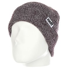 Шапка Neff Fold Heather Beanie Port/White