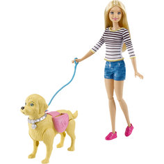 Игровой набор "Прогулка с питомцем", Barbie Mattel