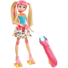 Кукла на роликах из серии «Barbie и виртуальный мир» Mattel