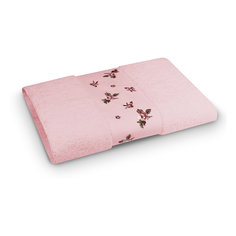 Полотенце махровое 70*140 Розали, Cozy Home, розовый