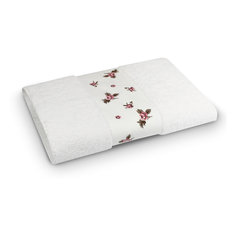 Полотенце махровое 70*140 Розали, Cozy Home, белый