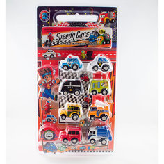 Набор инерционных машинок "Городские автомобильчики", 8 шт. Дрофа Медиа