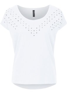 Футболка с заклепками (черный) Bonprix