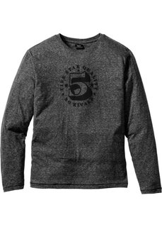 Футболка Regular Fit с длинным рукавом (клубничный меланж) Bonprix