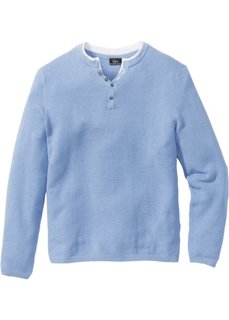 Пуловер Regular Fit (серебристо-серый) Bonprix