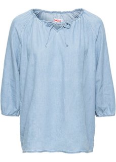 Джинсовая туника с рукавом 3/4 (синий) Bonprix