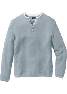 Пуловер Regular Fit (голубой) Bonprix