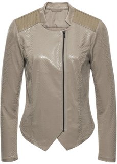 Куртка из искусственной кожи (черный) Bonprix