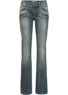 Расклешенные стретчевые джинсы, cредний рост (N) (нежно-голубой) Bonprix