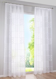 Гардина Иска (1 шт.), гофрированная тесьма (белый) Bonprix
