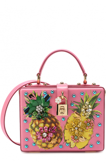 Сумка Dolce Box с отделкой кристаллами Dolce &amp; Gabbana