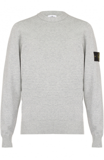 Хлопковый джемпер тонкой вязки Stone Island