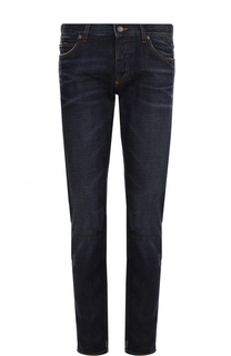 Джинсы прямого кроя с декоративными потертостями Dolce & Gabbana