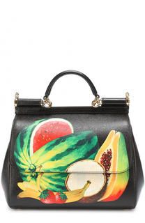Сумка Sicily medium с принтом Dolce &amp; Gabbana