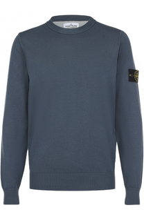 Хлопковый джемпер тонкой вязки Stone Island