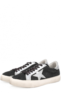 Кеды с глиттером и аппликацией Golden Goose