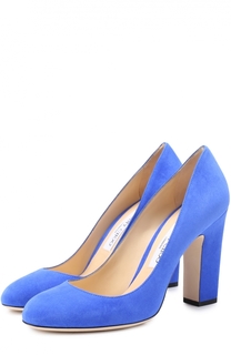 Замшевые туфли Billie 100 на устойчивом каблуке Jimmy Choo