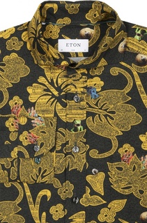 Приталенная рубашка с принтом Eton