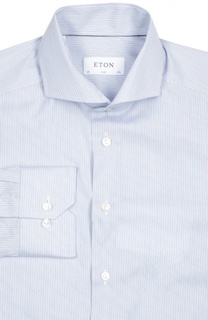 Приталенная сорочка в полоску Eton